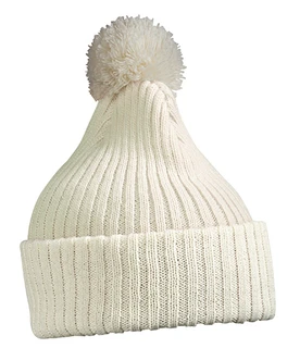 Knitted Cap with pompon 