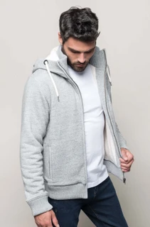 Vintage Sherpa-Lined Fleece Jacket K2312
