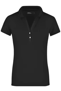 Ladies' Elastic Polo Short-Sleeved 