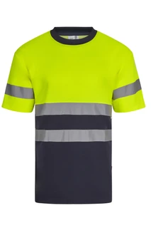 HV TWO-TONE SHORT SLEEVE COTTON T-SHIRT