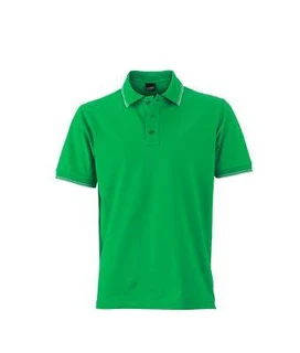 Men's Polo with contrasting stripes